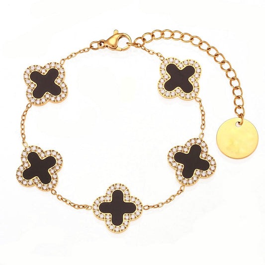 Clover 18k gold plated