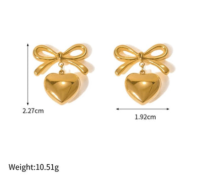 Bowknot 18k gold plated